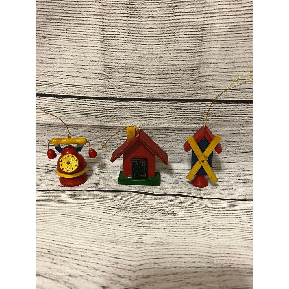 Vintage ornaments Set‎ of 3